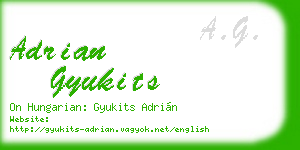 adrian gyukits business card