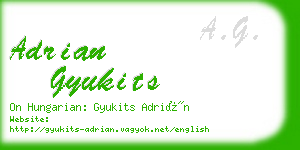 adrian gyukits business card